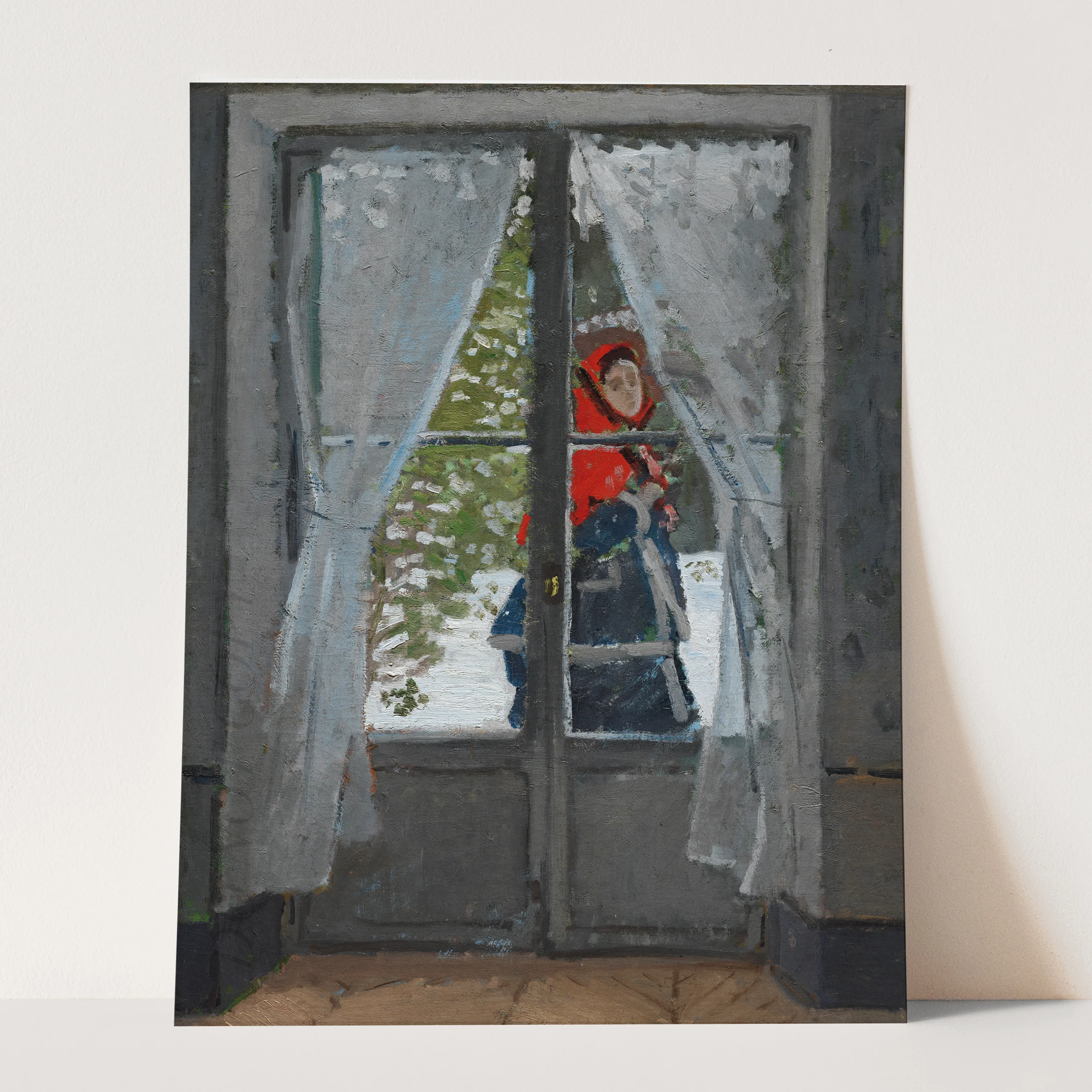 The Red Kerchief (1868–1873) by Claude Monet - Image 3