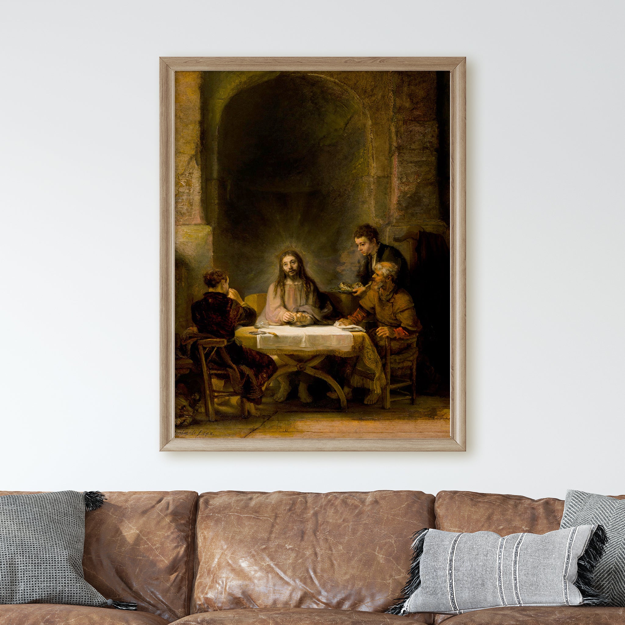 The Supper At Emmaus by Rembrandt - Image 2