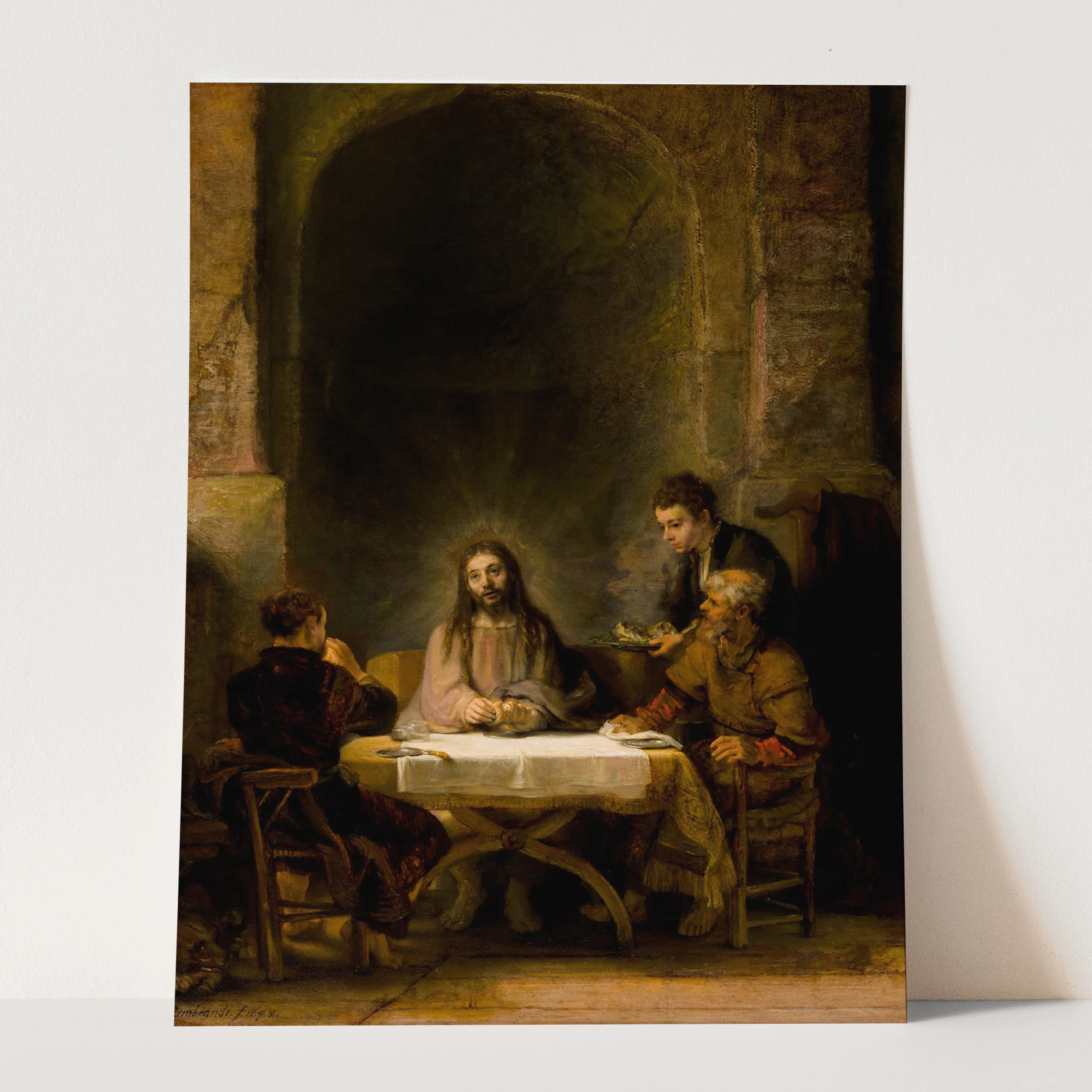 The Supper At Emmaus by Rembrandt - Image 3