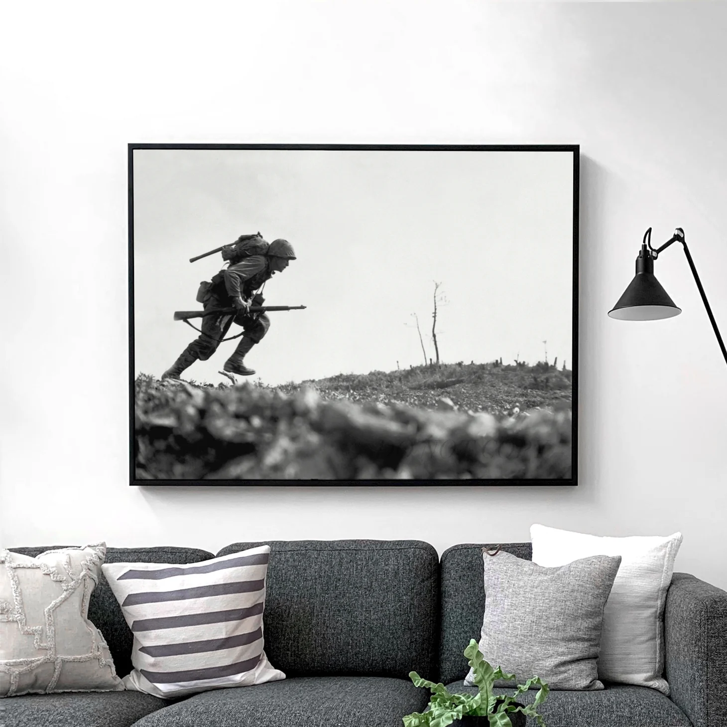 US Marine Dashes Through Valley Of Death, World War Two - Image 2
