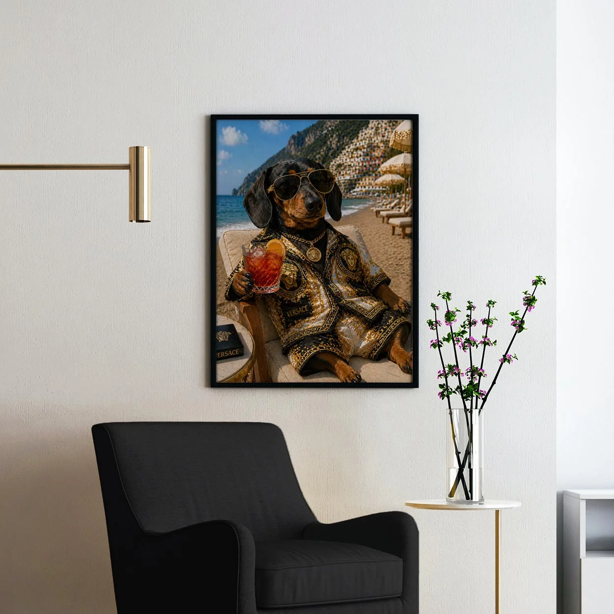 Versace Dachshund - Life's A Beach - Image 2