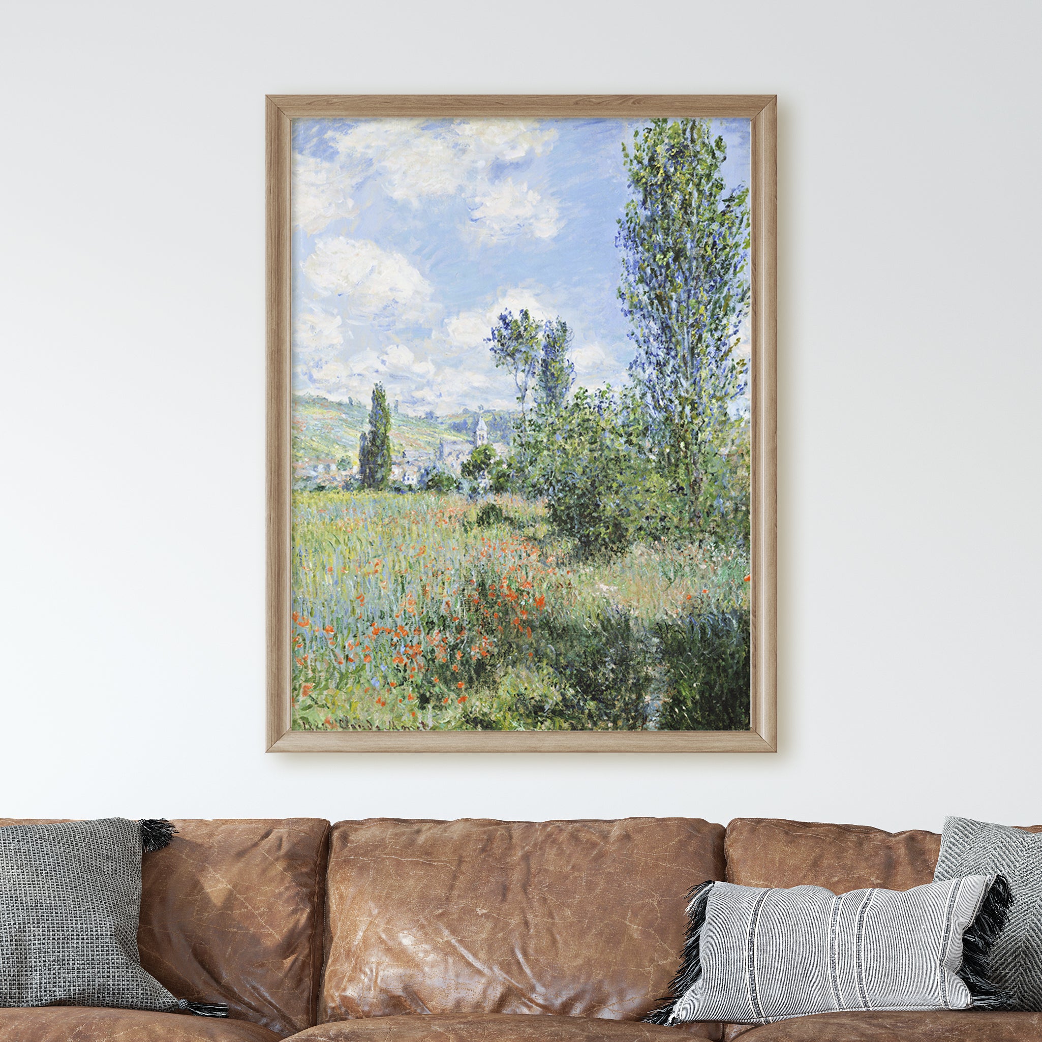 View of Vétheuil (1880) by Claude Monet - Image 2