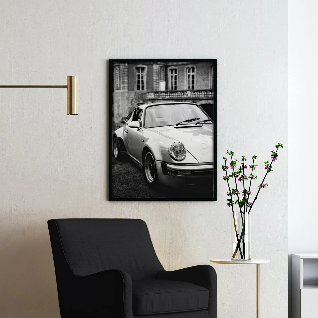 Vintage Silver Porsche 911 - Image 2
