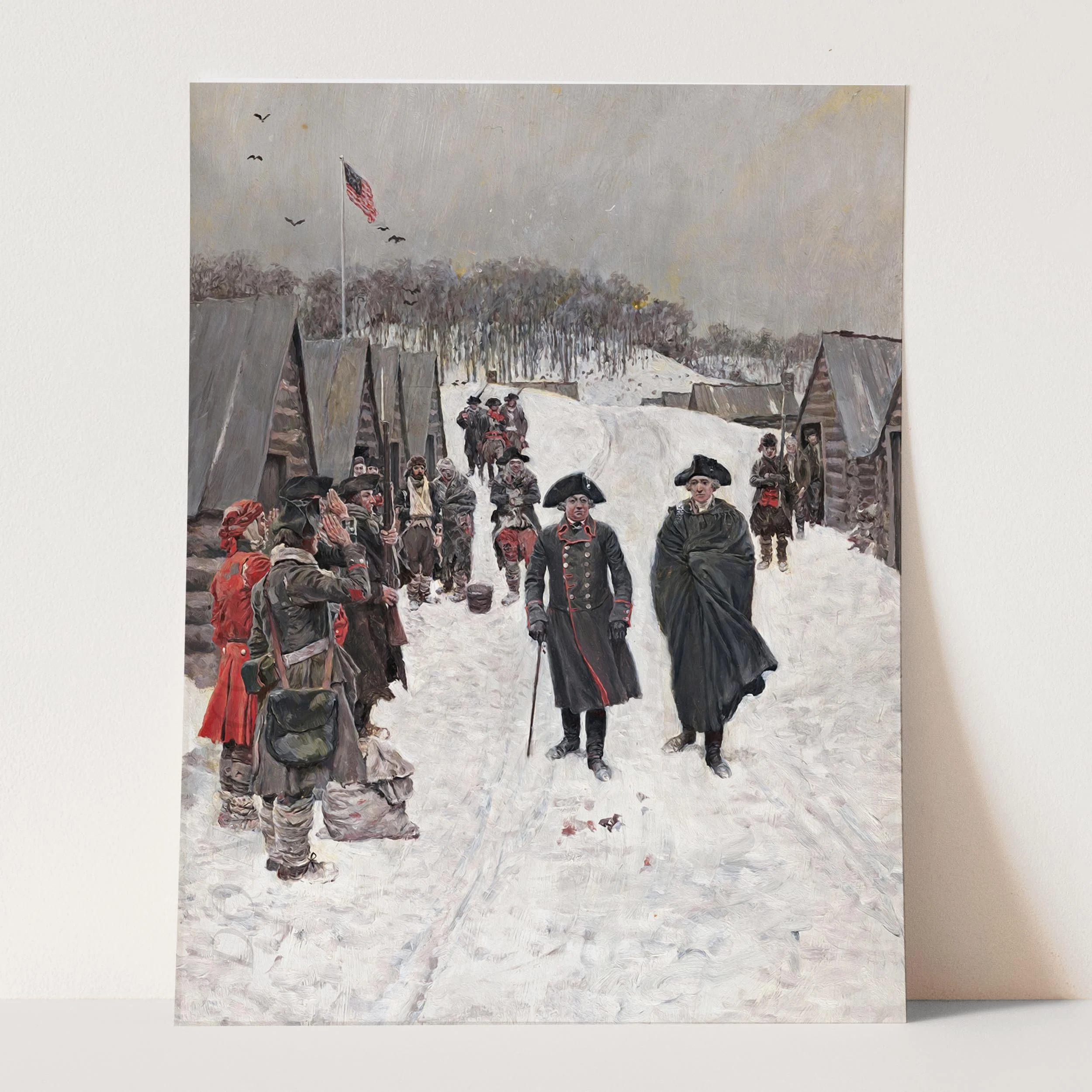 Washington and Von Steuben at Valley Forge by Howard Pyle - Image 3
