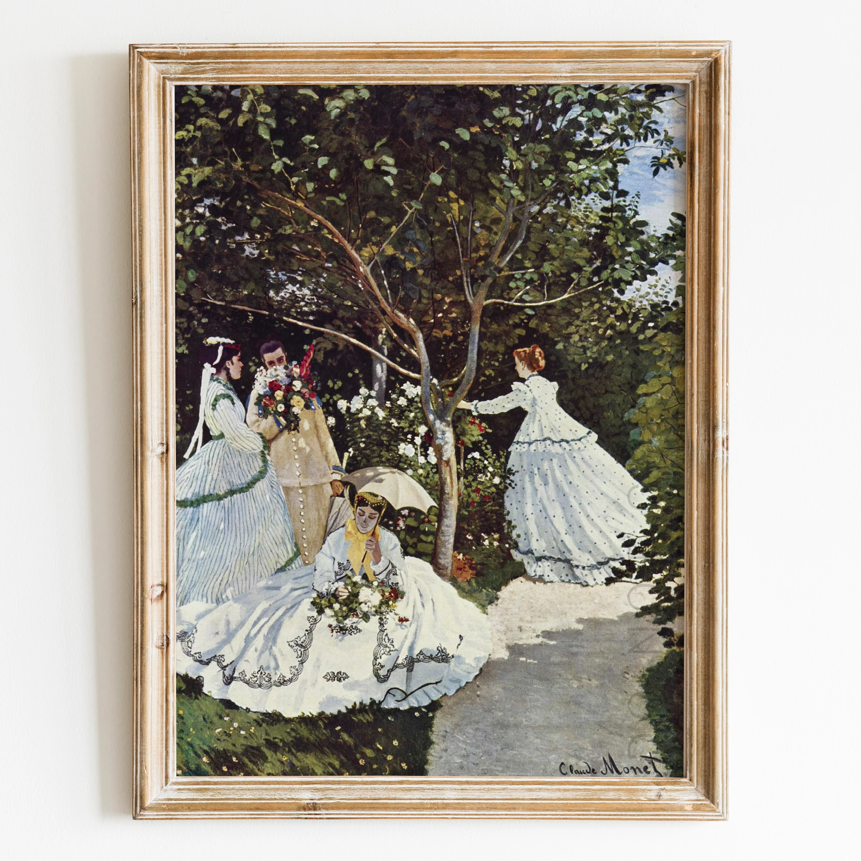 Women in the Garden (1866) by Claude Monet