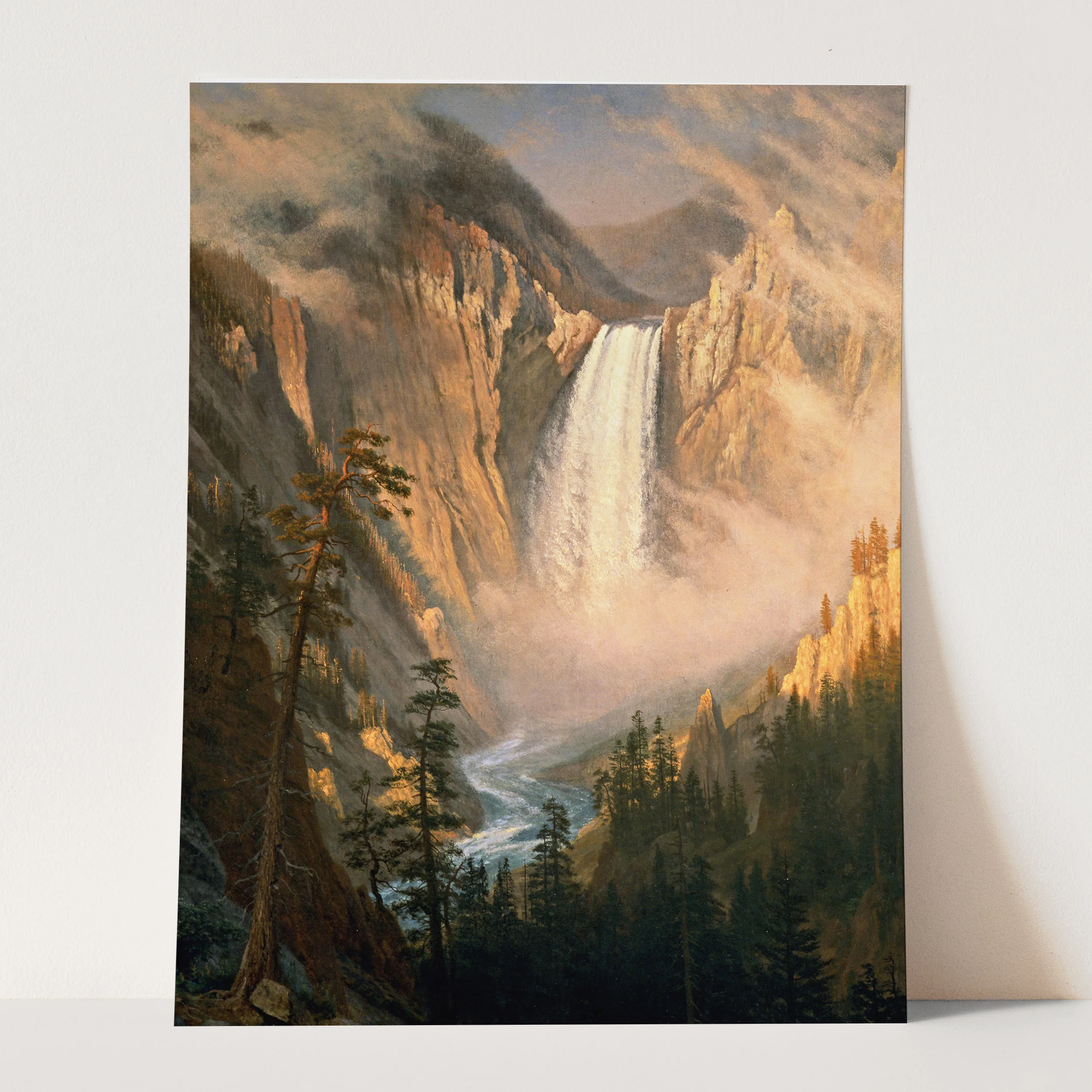 Yellowstone Falls by Albert Bierstadt - Image 3